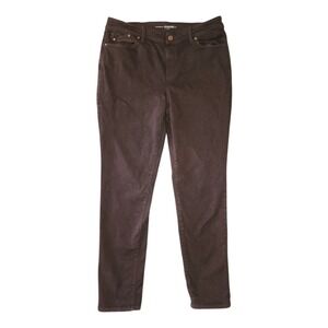 Chicos Pants Size 2 Womens Medium/8 Brown The Platinum Jegging Stretch Everyday